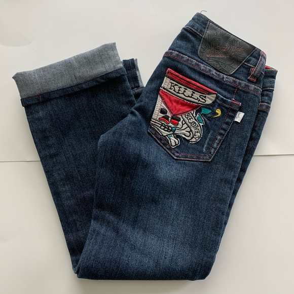 SOLD Like New Ed Hardy Capris - Picture 2 of 10